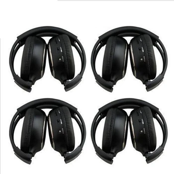 

HQ 4PCS IR Wireless Headphones Headsets for Car DVD Player L Flip Down&Headrest