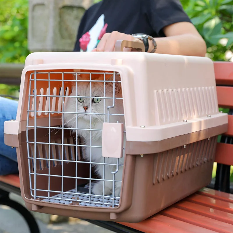 

Pet Air Box Puppy Dog Air Plane Transport Box Portable Dog Cage Consignment Dog Travel Cat Cage Portable Out Dogs Air Box