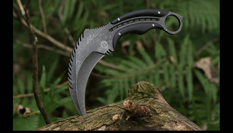 MAD BULL фиксированный Karambit 9cr18mov лезвие сталь+ G10 Ручка уличный кемпинг тактический охотничьи ножи утилита выживания EDC инструмент