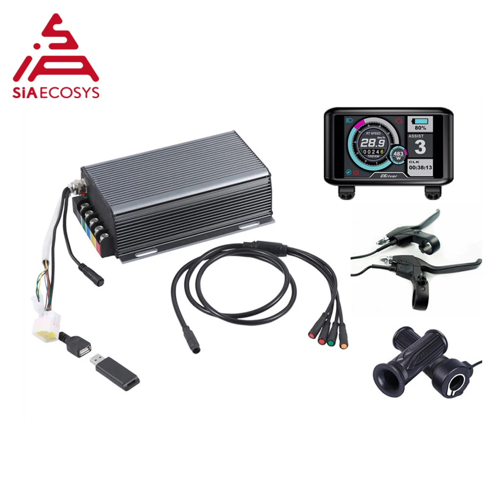 US $290.00 SVMC72150 UKC TFT Version Display Svmc sSeries Controller for 3000w Electric Bicycle Motor with Bluetooth Adapter