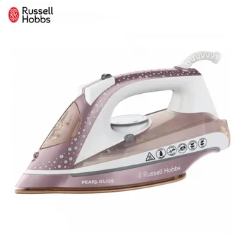 

Electric Irons Russell Hobbs 23972-56 Home Household Laundry Appliance Appliances Iron Pearl Glide Rose Steam Iron Wire Iron Pink Mechanical Timer Control Ceramic