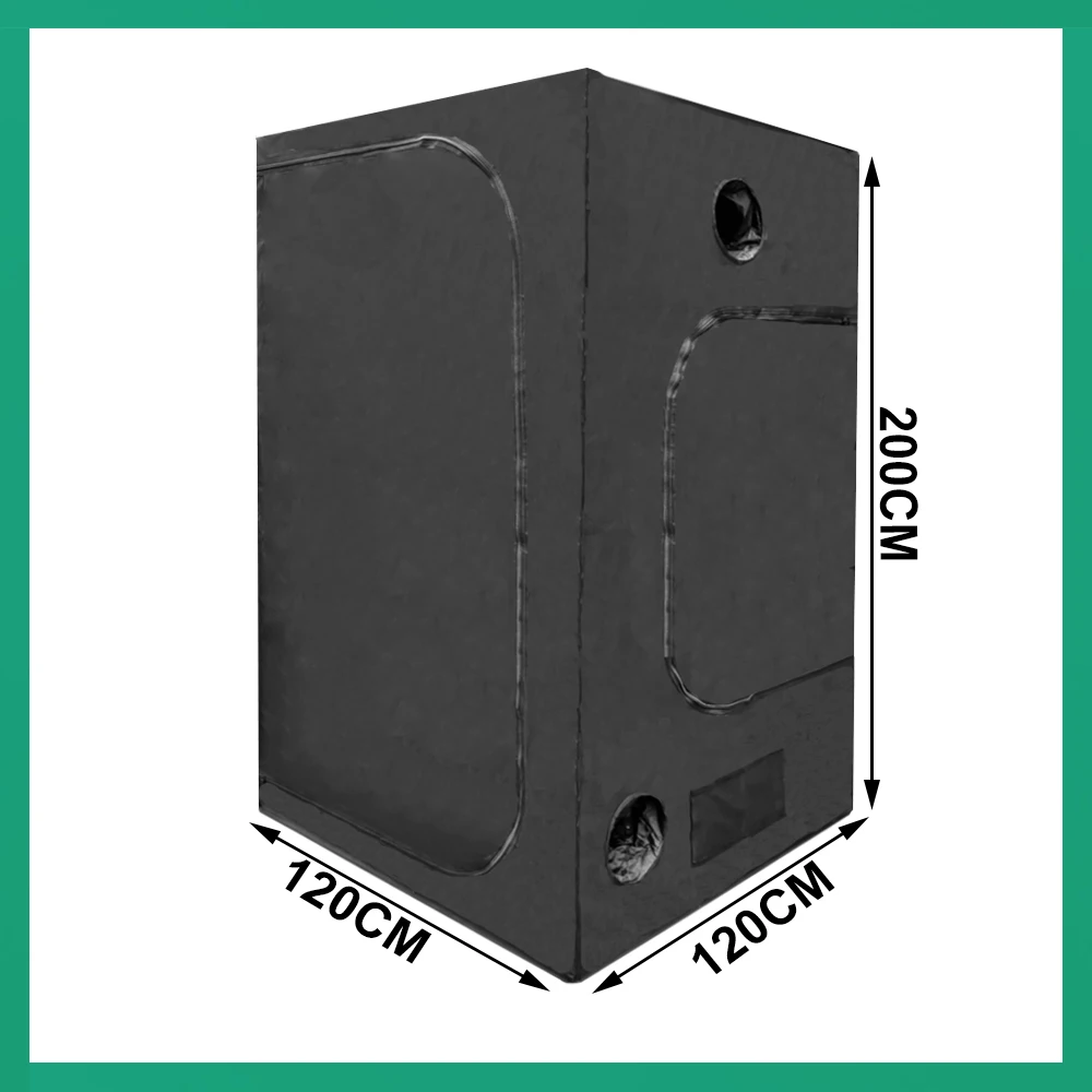 BEYLSION 600D 120120200cm Tent Grow Room Tent Grow Light Parts Indoor Plant Tent Hydroponics For Garden Greenhouses + Rope (7)
