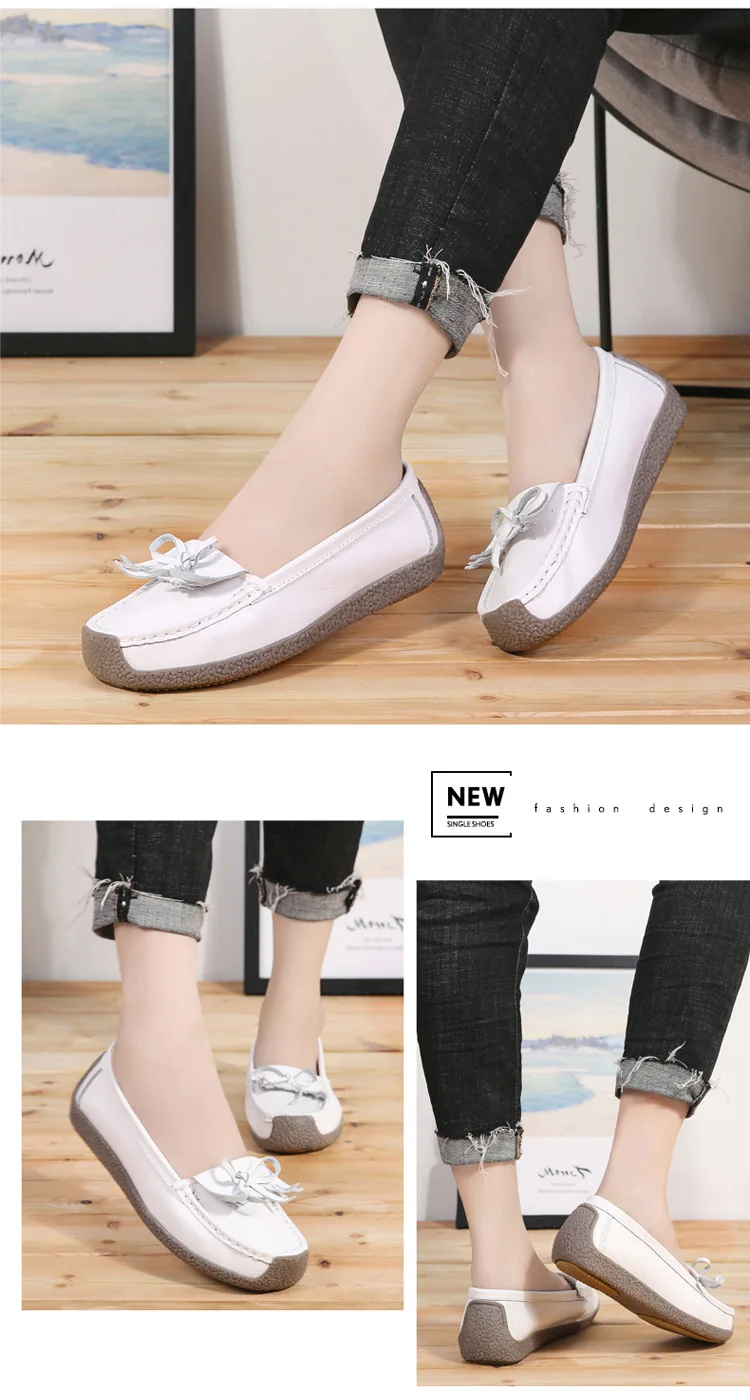 Sewing Butterfly-knot Fashion Flat Chunky Sneakers Casual Slip-On Vulcanize Classics Shoes Solid Spring Autumm Women Shoes