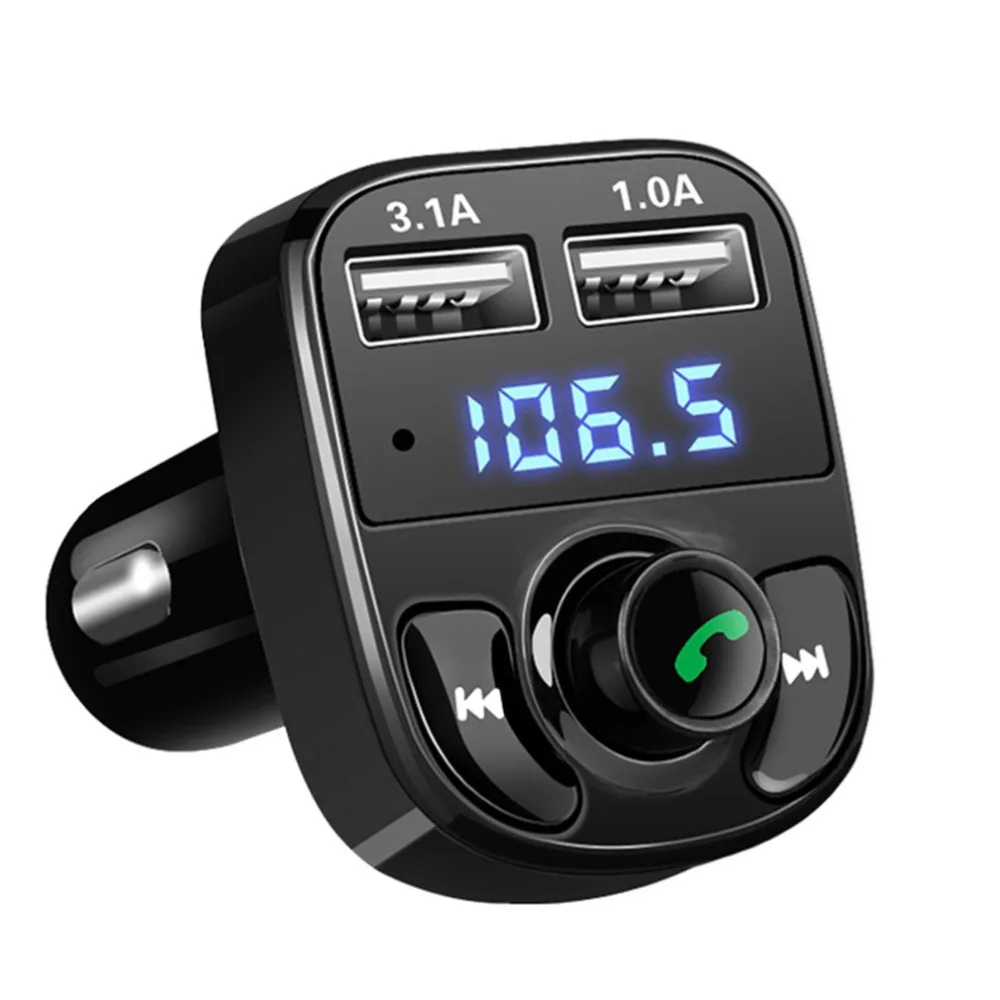 Автомобильный MP3-плеер Hands-free телефон автомобильный прикуриватель двойной USB Автомобильное зарядное устройство HY82 обычное/быстрое зарядное устройство