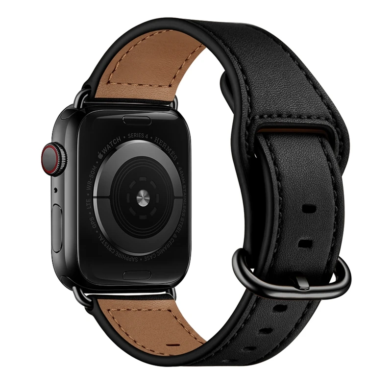 Ремешок из натуральной кожи от производителя для apple watch 42 мм 38 мм для iwatch 44 мм 40 мм серия 5 4 3 2 1