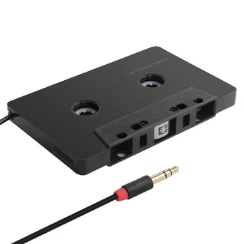 

3.5mm Four Channel Anti-Tangled Mini ABS Stereo Cassette Adapter Car Audio- R9CB