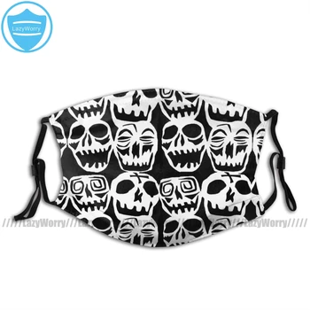 

Ghost Skeleton Mouth Face Mask Desperately Seeking Skulls Facial Mask with 2 Filters Beautiful Polyester Mask
