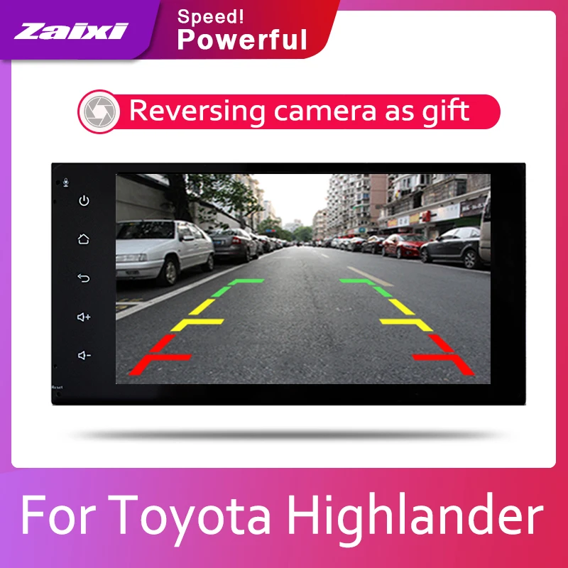 ZaiXi автомобильная система Android 1080P IPS ЖК экран для Toyota Highlander Kluger 2000 ~ 2007