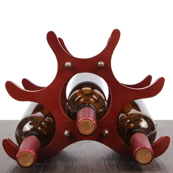 

AFBC Wooden Wine Rack European Creative Wine Rack Display Rack Storage Rack Bar Storage