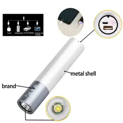 USB Перезаряжаемый фонарик 5 режимов тактический фонарь Открытый Кемпинг Приключения портативный светодиодный фонарик