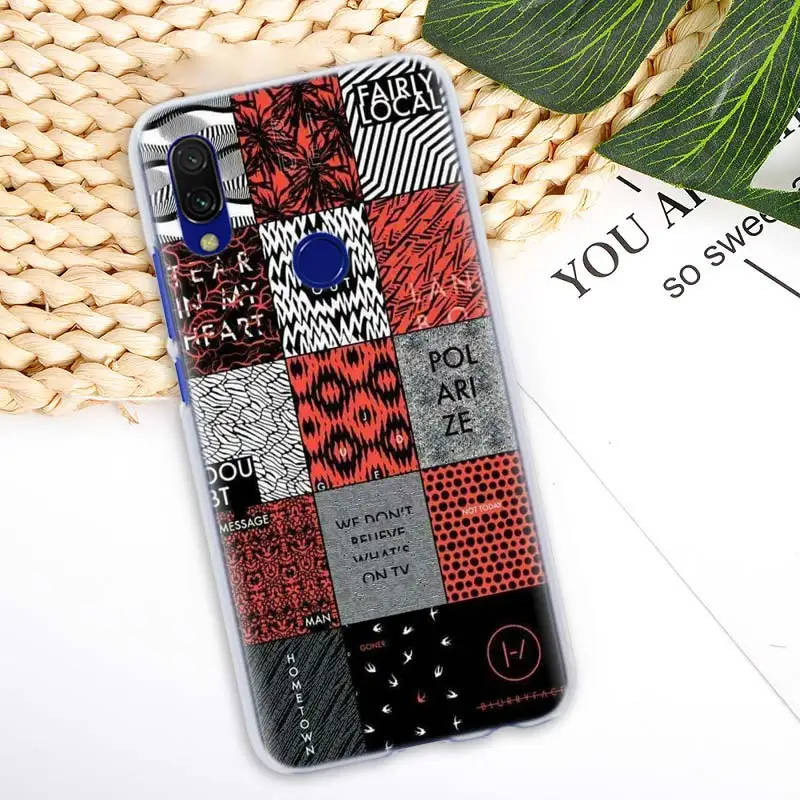 Twenty One Pilots Чехлы для Xiaomi Redmi K20 Pro Note 7 7S Y3 Note 6 5 Plus 6A 7A S2 GO жесткий чехол для телефона