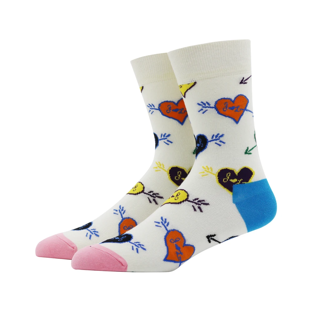 Unisex Fashion Style Love Smiley Socks Cotton Harajuku Colorful Full Socks for Women Happy Funny Man Socks Medias