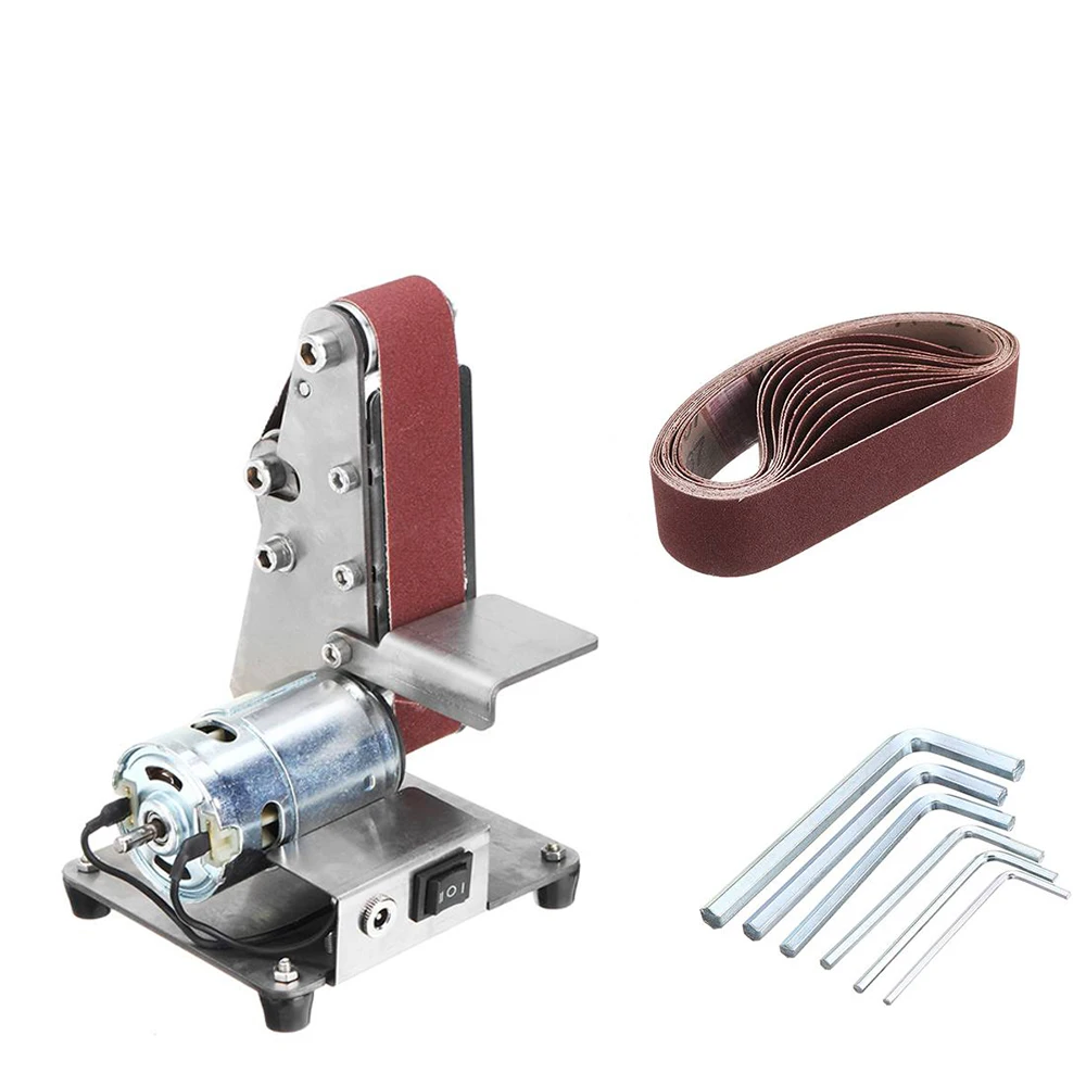 

Mini Electric Belt Machine Sander Grinding Abrasive DIY Polishing Cutter Edges Accessories