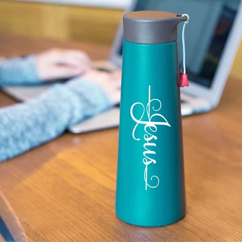 Faith Cross Vinyl Decals Bottle Decor