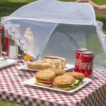 Бытовой зонт для пищи 12-18 дюймов, покрытие для барбеквечерние и пикника, устойчивая к насекомым, сетчатая палатка для кухни, обеденного стол...