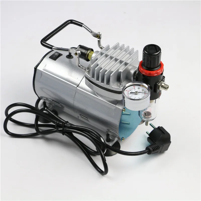 Onnfang одноцилиндровый поршневой компрессор 1/5HP масло уменьшенного использования пластин для Красота арт бодиарт торт модель распыления Аэрограф компрессор