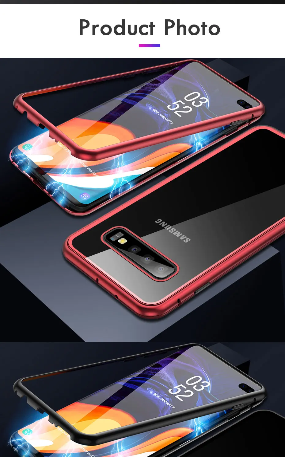 Металлический магнитный адсорбционный чехол для samsung S10 S9 S8 S10E чехол для samsung Galaxy Note 8 9 J4 J6 Plus S7 Edge чехол