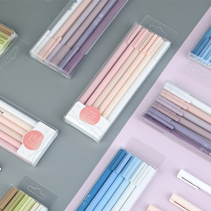 

Japanese Morandi Ins Student Water-based Pen Cute Super Cute Girl Heart Gel Pen Exam Signature Stationery