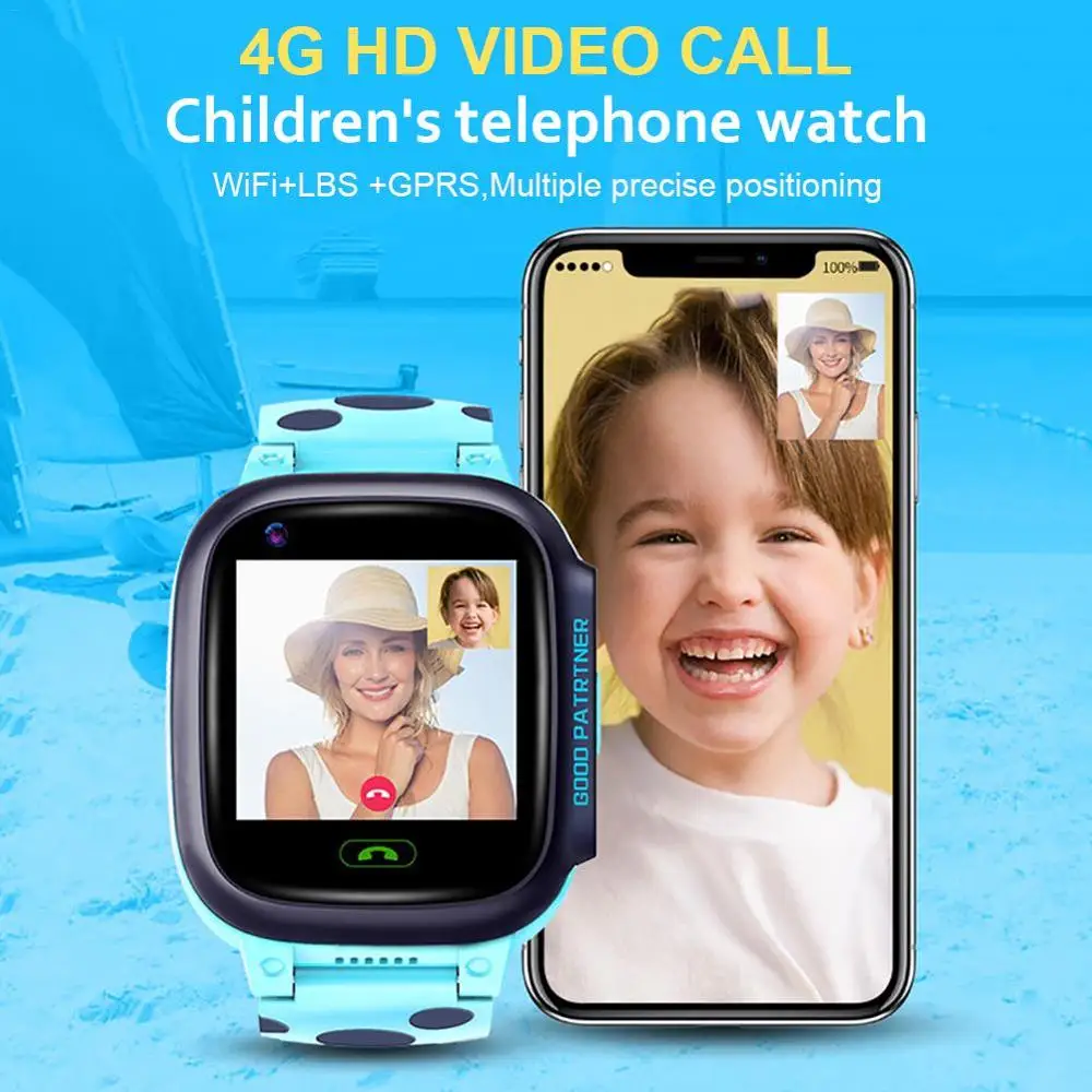 Vwar K9S 4G gps wifi Детские Смарт часы HD Видеозвонок SOS детские телефон отслеживание