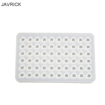 

DIY Crystal UV Epoxy Mold 60 Grid Ice Cube Mould Irregular Jewelry Pendant Diamond Silicone Molds