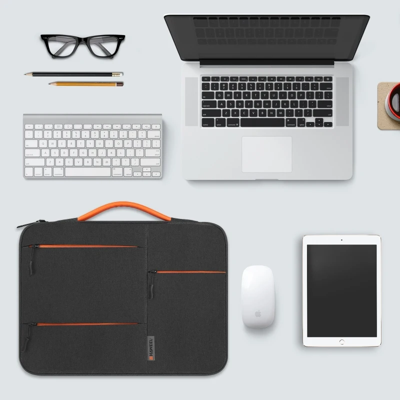 

HAWEEL Zipper Briefcase Laptop Sleeve With Handle For 13”14”15” Laptop Bag Zipper Handbag For MacBook Notebook Computer Bag