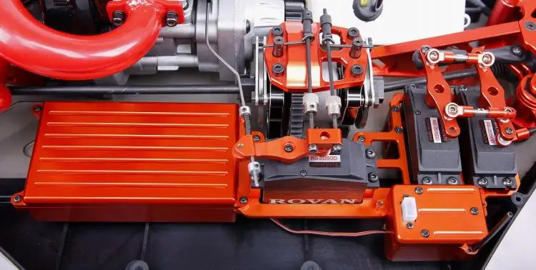 Rc багги Грузовик рама шасси обновленный набор CNC алюминиевое оборудование коробка W/двойной рулевой сервопривод рычаг для 1/5 масштаб LOSI 5IVE-T 5T LT