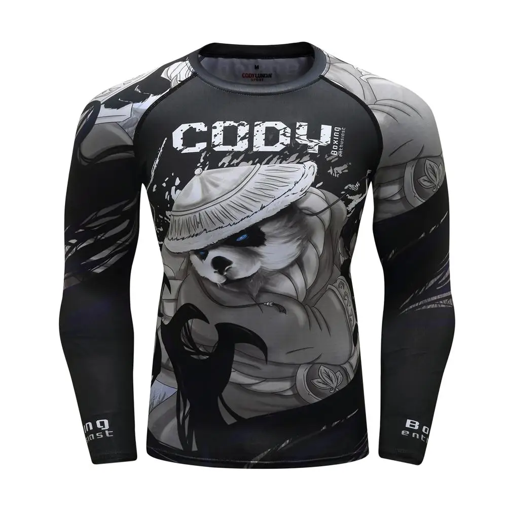 jiu jitsu rash guard men sport kickboxing set mma compression t-shirt + pants muay thai shorts rashguard bjj gi training tracksuit sports apparel mens t shirt