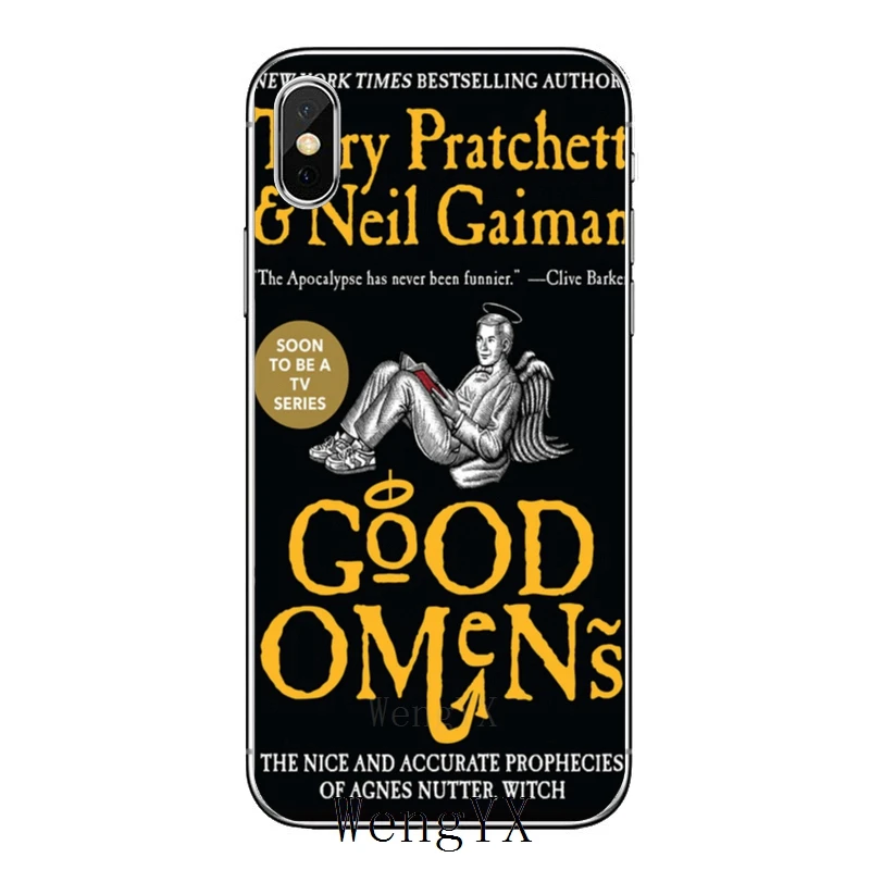 ТВ Good Omens для iPhone 11 pro XR X XS Max 8 7 6s plus SE 5s 5c iPod Touch 5 6 Чехол