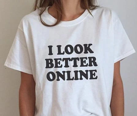 I look Better Online модная футболка moletom do tumblr повседневные топы для девочек maglie забавная