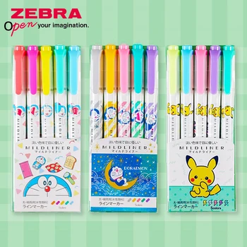 

Limited ZEBRA WKT7 Highlighter 5 Color Set Pikachu Doraemon Toy Story Highlighter Highlighter Mildliner