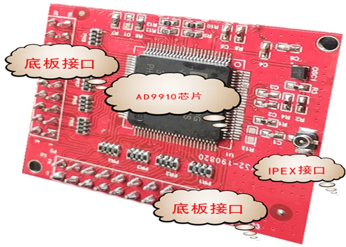 Высокоскоростной модуль DDS AD9910 модуль источника сигнала модуль источника частоты RF макетная плата