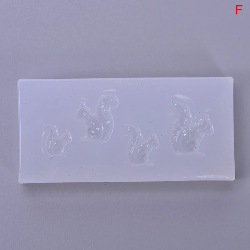 UV Resin Jewelry Liquid Silicone Mold Animal Rabbit Bear Heart Resin Mold For DIY Jewelry Nail Art Mold