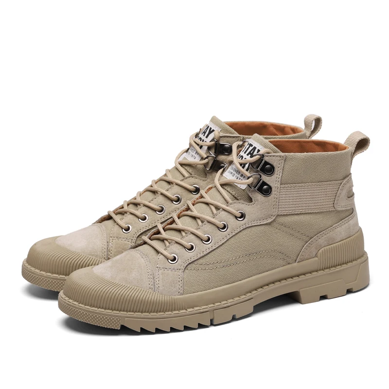 

Fashion Warm Winter Men Boots New Comfortable Ankle Boots Men High Quality Rubber Breathable Lace-up Men Casual Shoes Zapatos LT