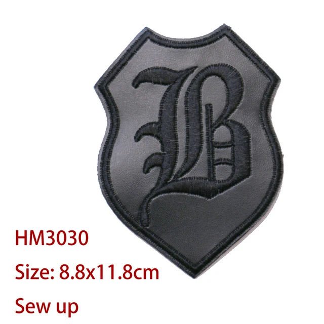 DAVIDSON REAL LEATHER SEW ON LETTERS - Wizard Patch