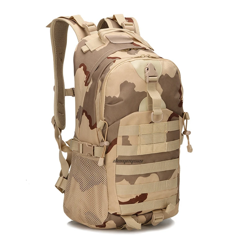 Открытый спортивный камуфляж тактический рюкзак Водонепроницаемый Военный охотничий походный рюкзак прочный Molle Кемпинг стрельба боевые сумки - Цвет: desert camouflage