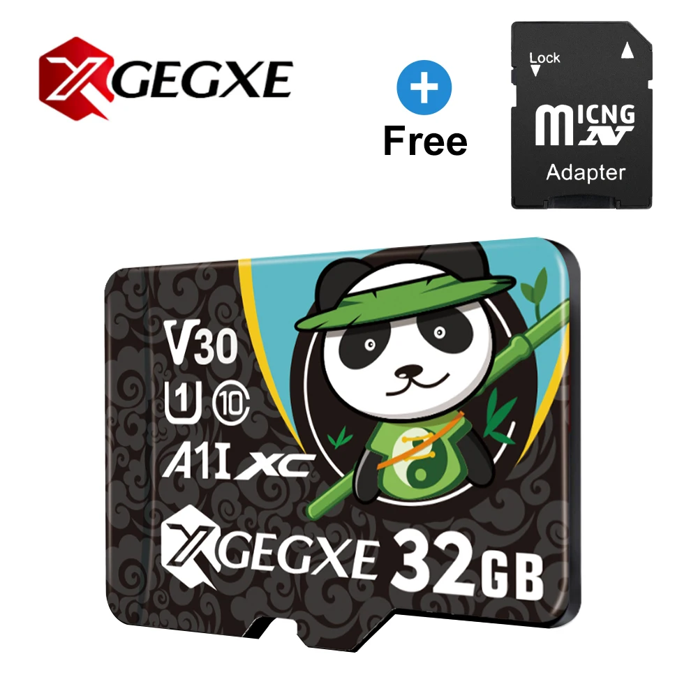XGEGXE Micro SD 256 ГБ 128 Гб 64 ГБ 32 ГБ 16 ГБ 8 ГБ флеш-карта SD/TF карта памяти Micro sd карта для приборной камеры смартфон microsd - Capacity: 32G-gift Adapter
