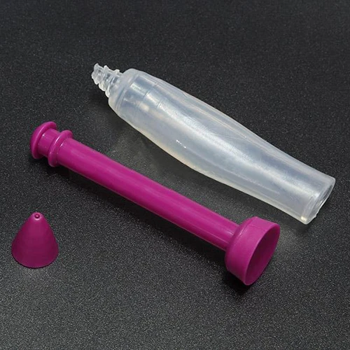 Silicone Plate Pen Cake Cookie Pastry Cream Chocolate Icing Decorating Syringes New Unique