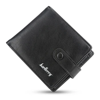 

Luxury Brand Designer Leather Wallet Men Solid Bifold Purse Hasp Short Wallets with Coin Pouch Pu Leather Card Holders Money Bag