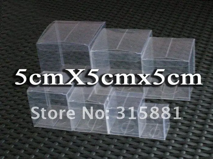 5x5x5 см дешевая прозрачная подарочная коробка из ПВХ для фруктов, косметики, конфет, контейнер для торта
