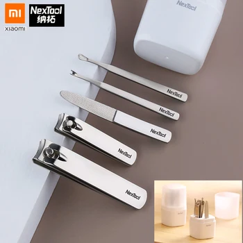 

Xiaomi Nextool 5 In 1 Nail Clippers Set Ear Spoon Dead Skin Push Remover Pedicure Manicure Multifunction Nail Tool with Case