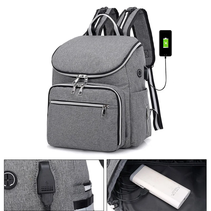 USB интерфейс Мама сумки High-Capactiy Мумия сумка многофункциональные Пеленки сумки коляска рюкзак