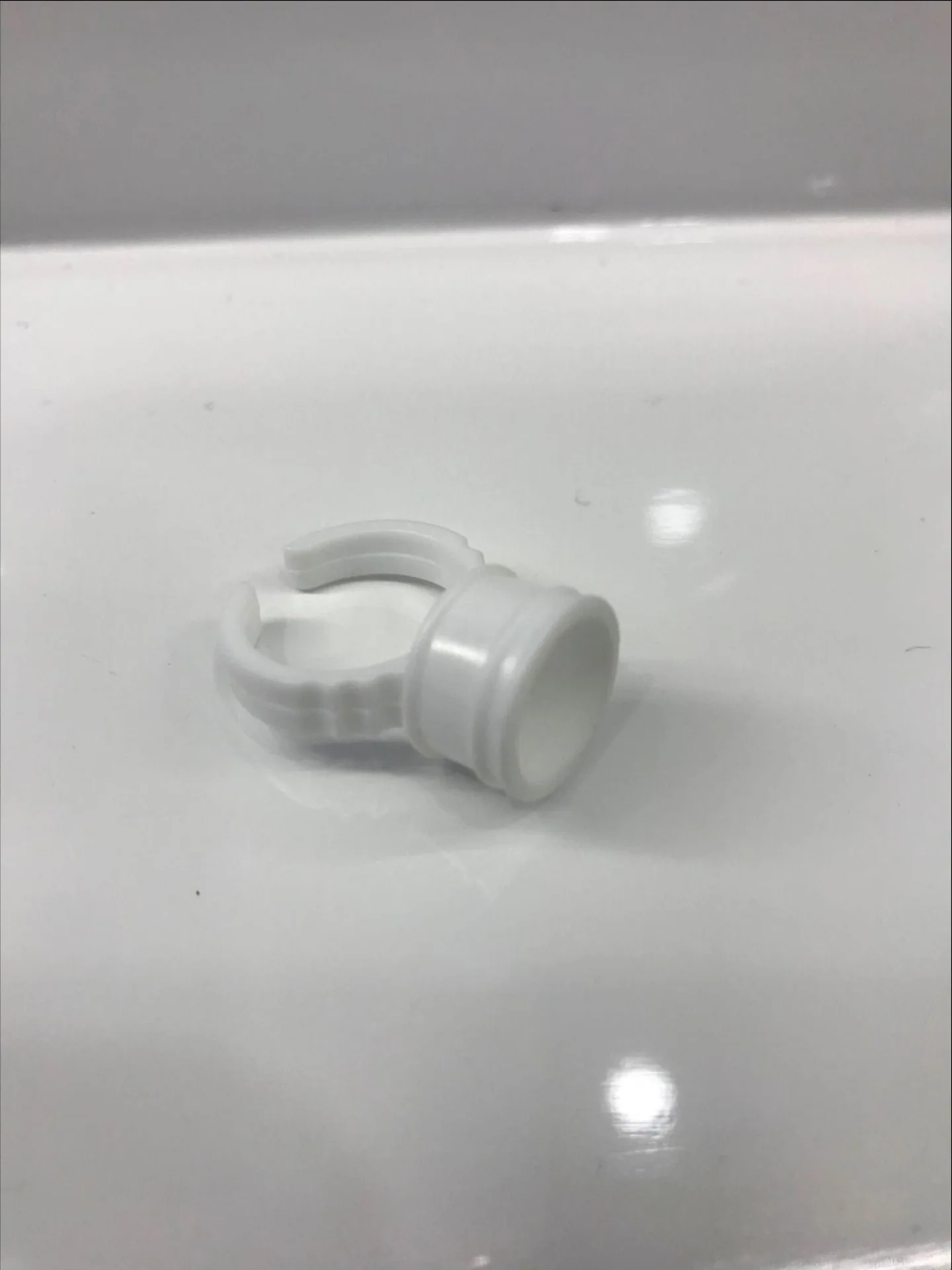Munsu Tool Plastic Ring Cup Grafting Eyelash Glue Tray Makeup Supplies Tool Factory Direct Selling