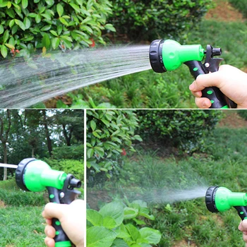 

25FT-100FT Garden Hose EVA Watering Spring Tube Expandable Magic Flexible Water Hose Multifunction Car Washing Water Spray Gun