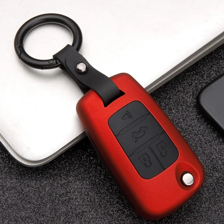 4button Red Углеродное волокно ABS Автомобильный Дистанционный корпус умного ключа Крышка для Buick, Chevrolet Cruze Opel Опель МОККА Encore флип авто ключ оболочки - Название цвета: 4button Red