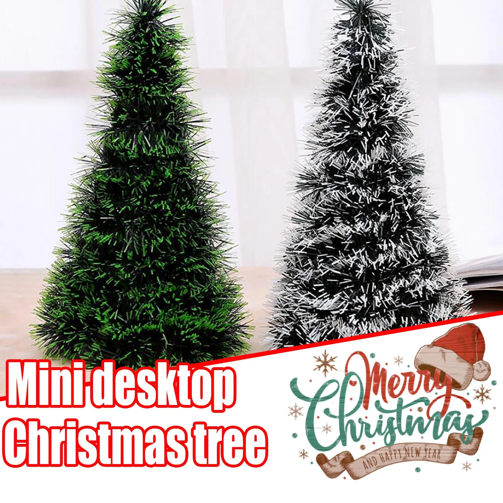 Mini Árvore de Natal Verde Cor Sólida Branco Decorações De Natal Para Casa  Interior Acessórios de Natal Navidad Kerst Рождество|Tapetes árvore natal|  - AliExpress