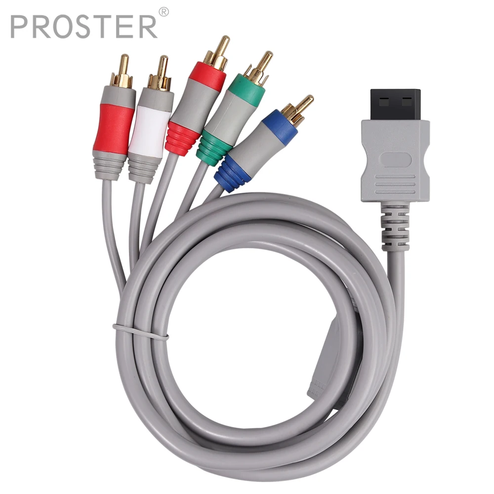 

Proster For 6 Ft Component Audio Video Cable to HDTV/EDTV 480p 5 RCA Video RCA Stereo Audio AV Cord for Nintendo Wii U