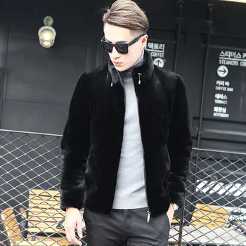 

Natural Mink Fur Coat Winter Jacket Men Clothes 2020 Mens Real Shearling Warm Outwear Veste Homme 8011 MY1590