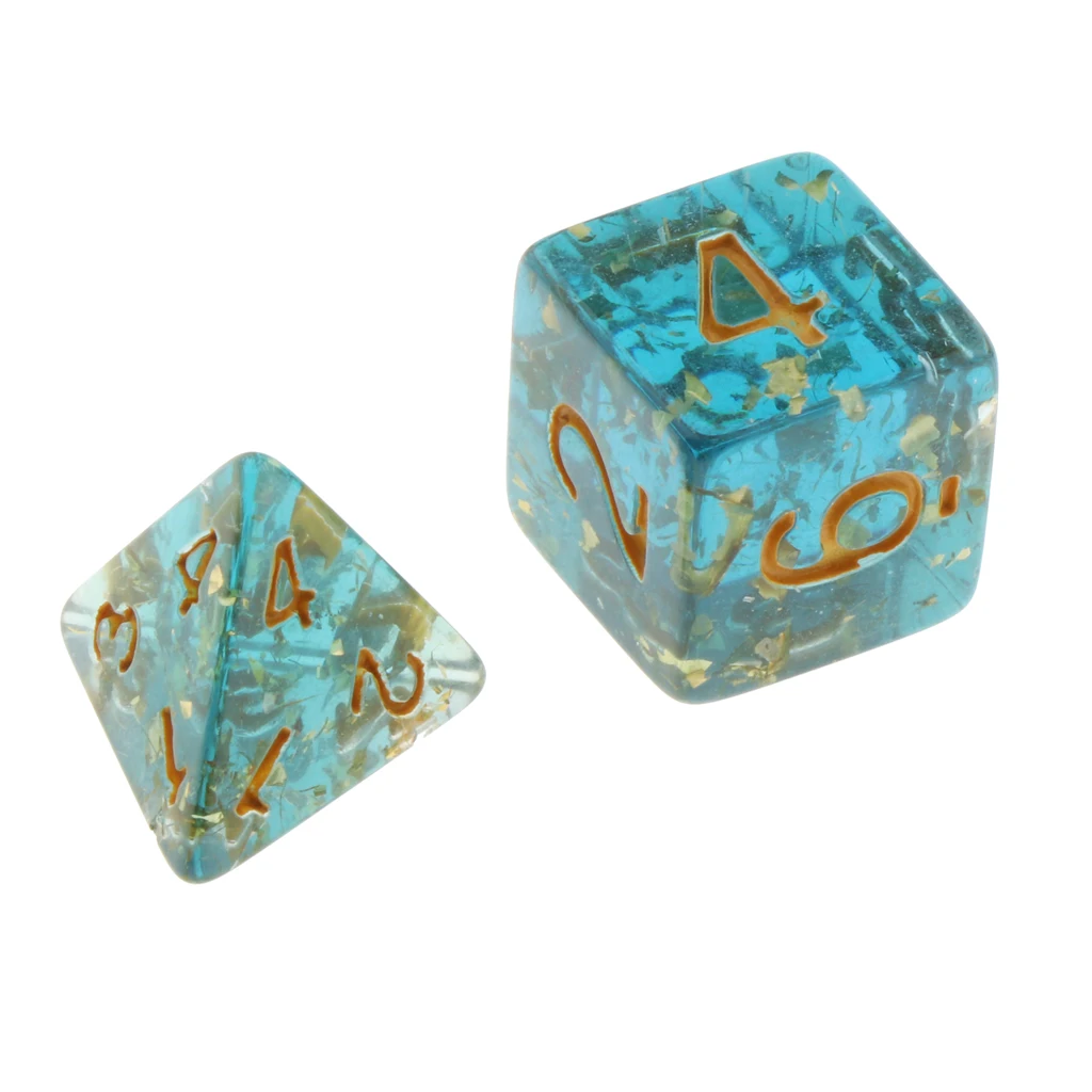 Pack of 7 Polyhedral Dices Table Board Games Party KTV for Dungeon and Dragons Polyhedral Dice Games DND Dice Set Kids Math Toys