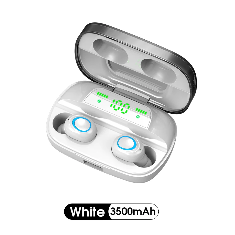 S11 TWS bluetooth гарнитура 8D стерео HIFI Звук отпечатков пальцев Сенсорный двойной-ухо hd голос авто-пара IPX5 Водонепроницаемый в ухо мини-гарнитура - Цвет: as shown