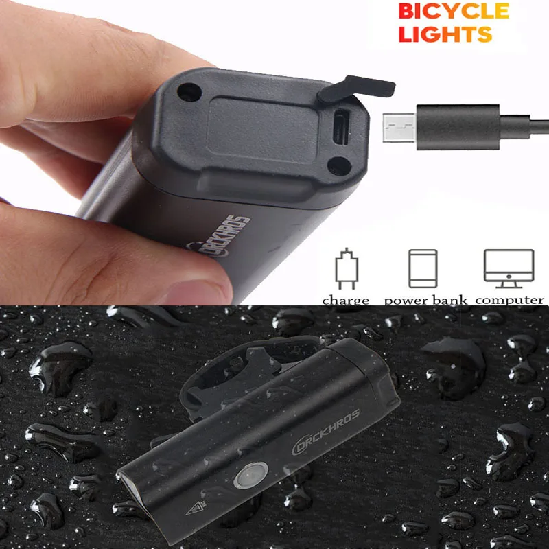 Велосипедный светильник USB Перезаряжаемый светодиодные фары для велосипеда водонепроницаемый велосипедный безопасный Аккумуляторный головной светильник на руль вспышка светильник аксессуары
